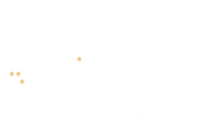 Map of MEC's service locations across the U.S.